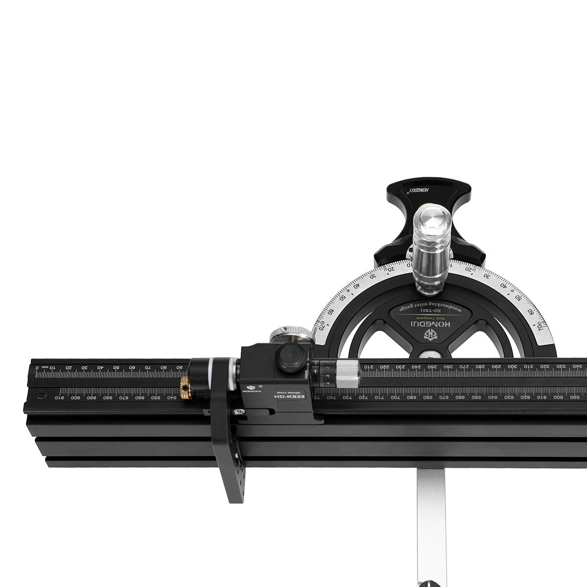 Precision Miter Gauge with Extended Fence