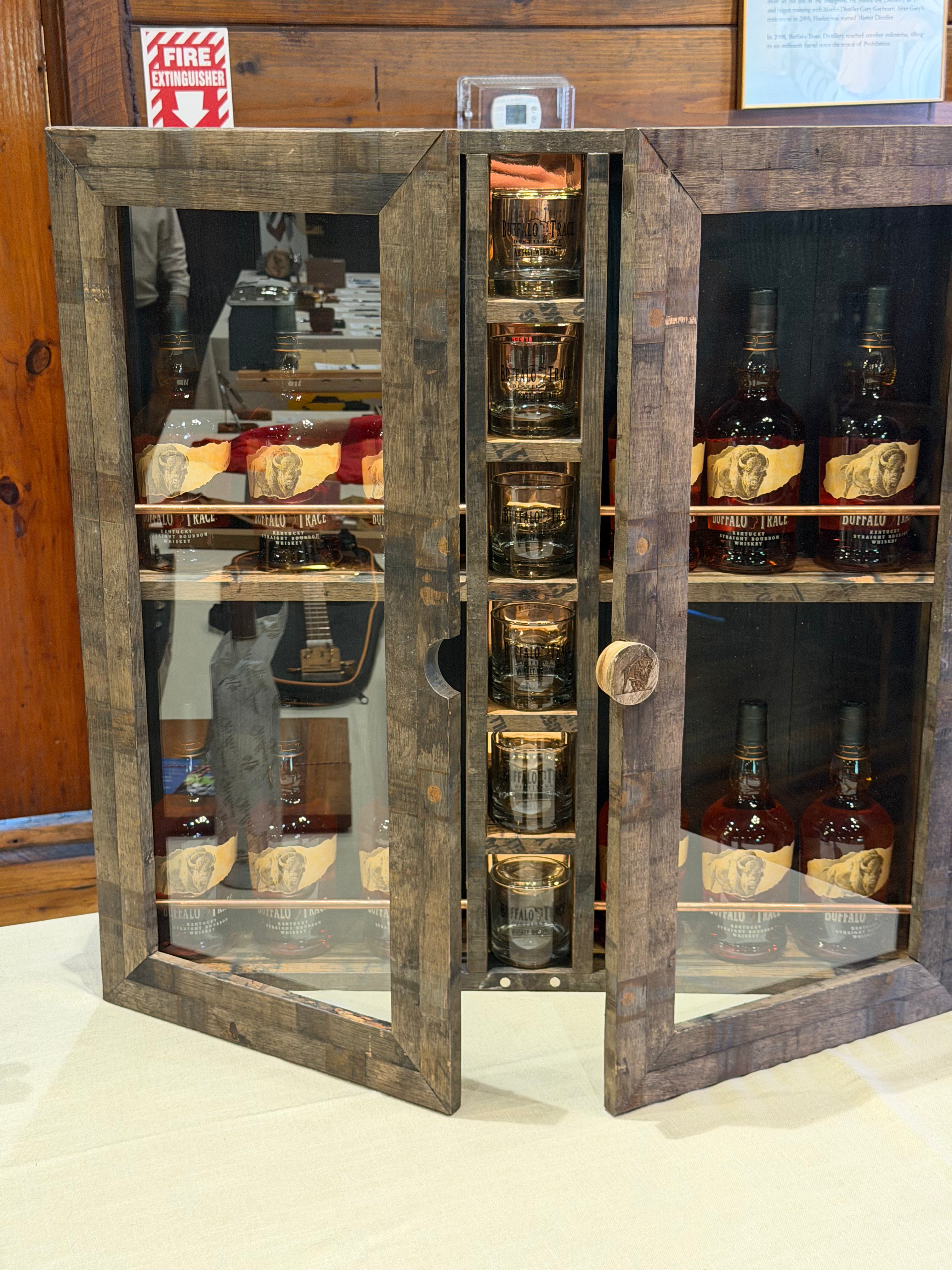 Handcrafted Weller Millennium Whiskey Barrel Cabinet Raffle