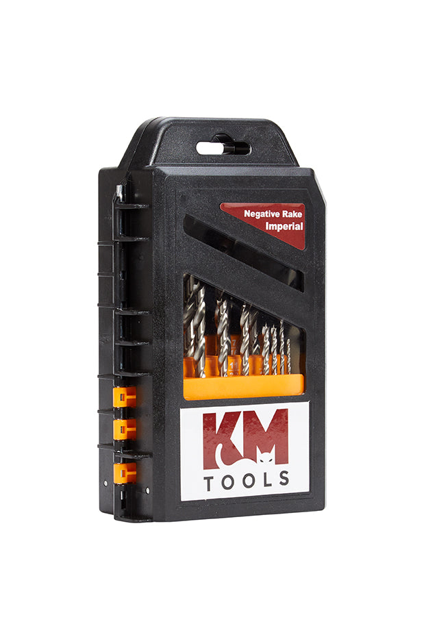 KM Tools Negative Rake Brad Point Drill Bit Set
