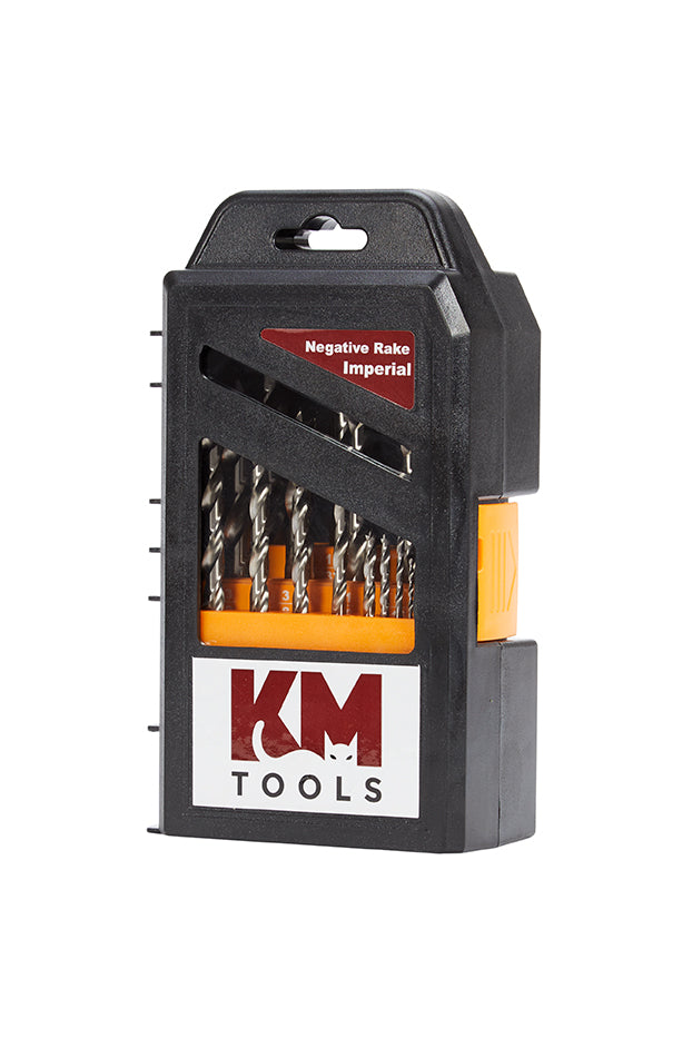 KM Tools Negative Rake Brad Point Drill Bit Set