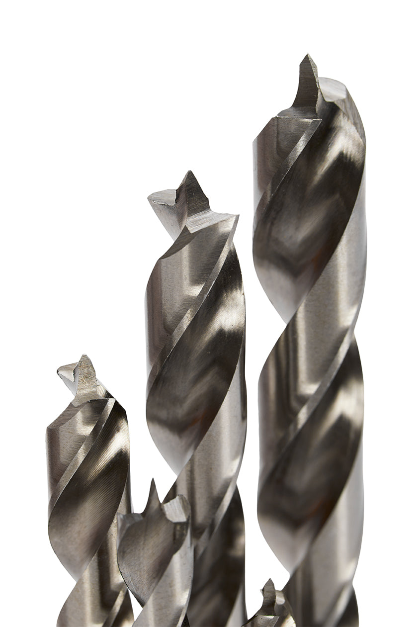 KM Tools Negative Rake Brad Point Drill Bit Set