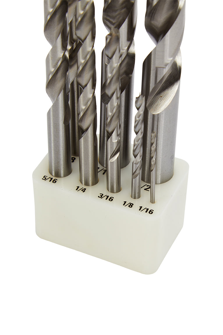 KM Tools Negative Rake Brad Point Drill Bit Set