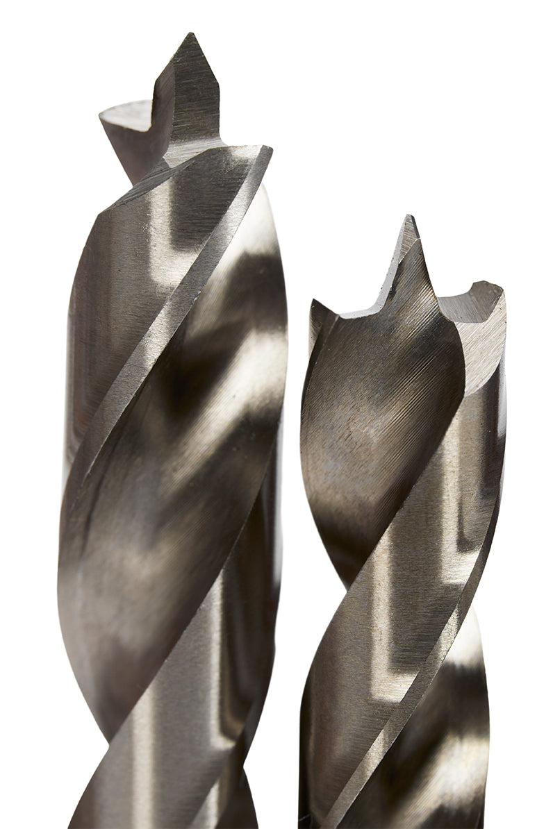 KM Tools Negative Rake Brad Point Drill Bit Set