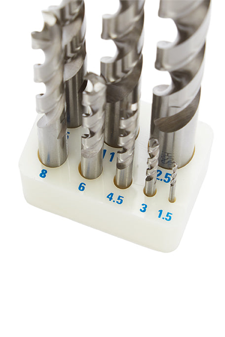 KM Tools Negative Rake Brad Point Drill Bit Set