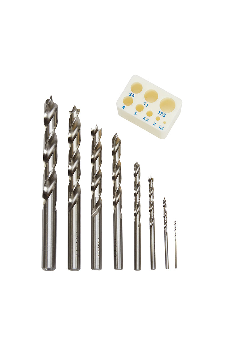 KM Tools Negative Rake Brad Point Drill Bit Set