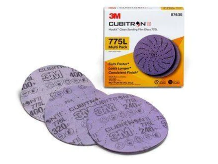 3M Xtract™ Cubitron™ II FILM Disc 775L, 15PC Sample Pack 80-220 Grit