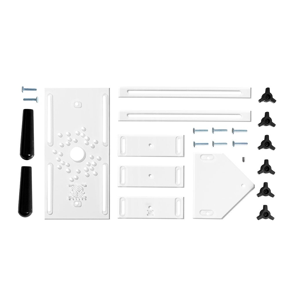 3X3 Custom 6-in-1 Universal Trim Router Jig + KM Tools Benchtop Router Table Bundle