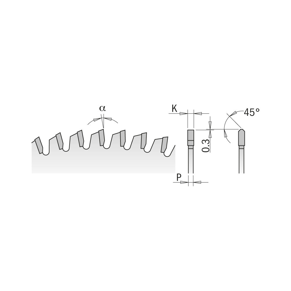 CMT Orange Chrome Ultra Finish Cross Cutting Blade 12" x T96 ATB (1/8" Full Kerf)