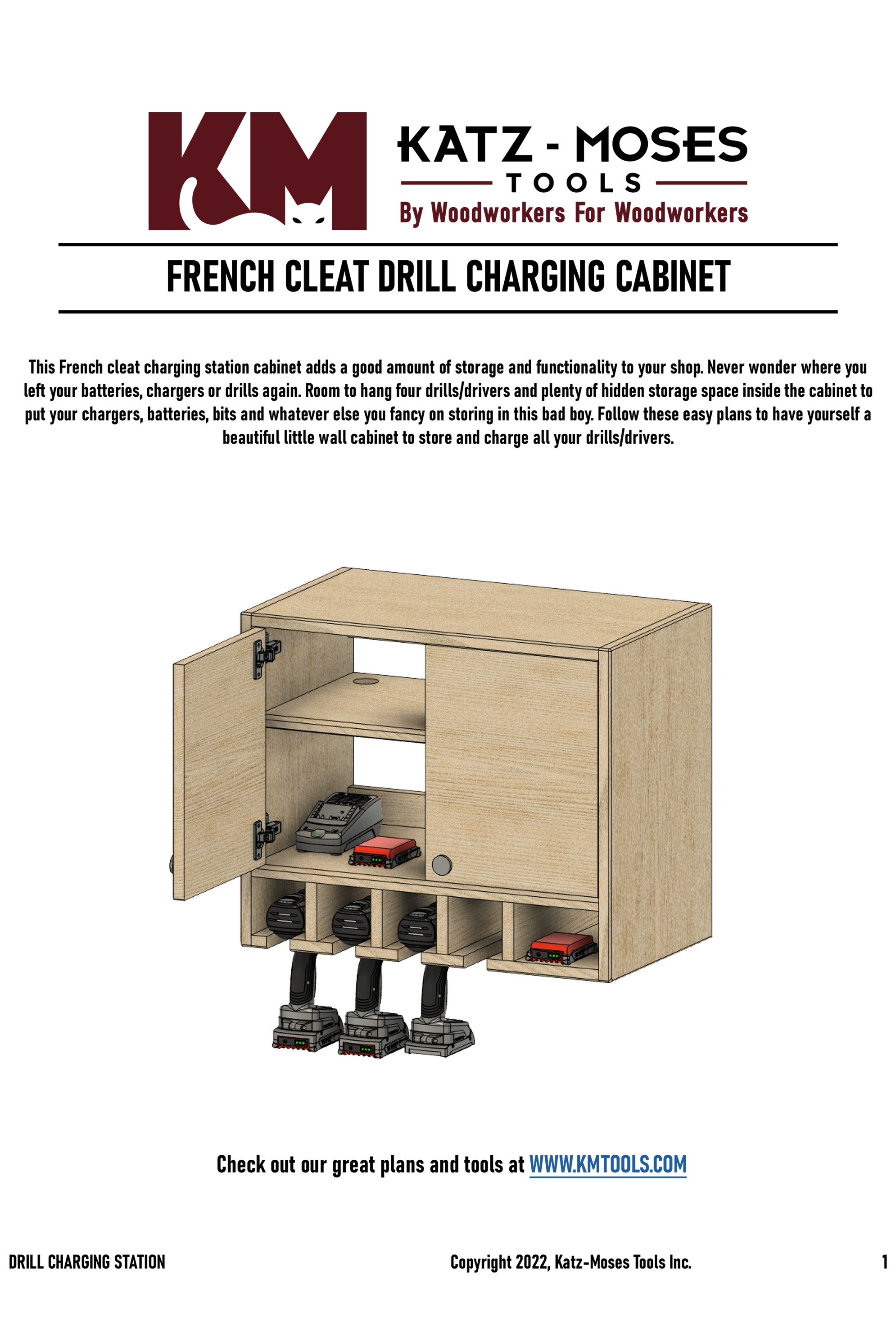 French Cleat Drill Charging Station Build Plans