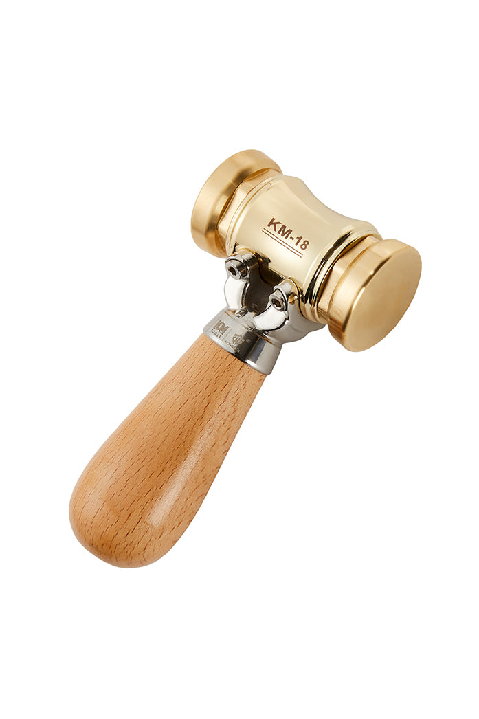 KM-18 Woodworking Brass Chisel Mallet With Interchangeable Heads