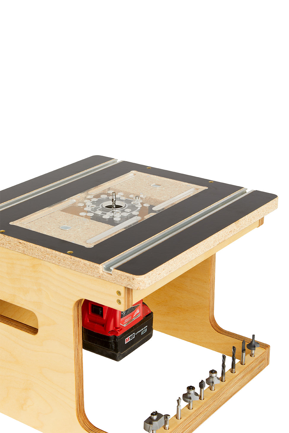 KM Tools Benchtop Router Table for 3x3 Custom Trim Router Jig