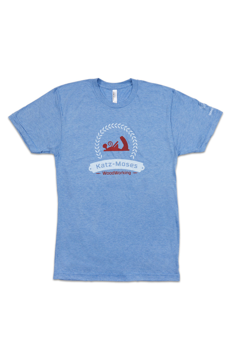 Katz-Moses Logo and Dovetail Jig T-Shirts - Athletic Blue