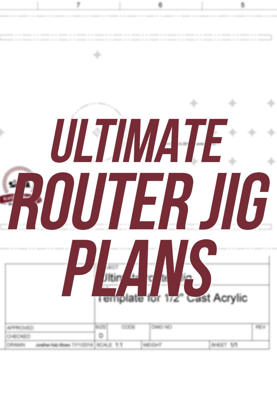 Ultimate Router Jig Full Size Plans Package