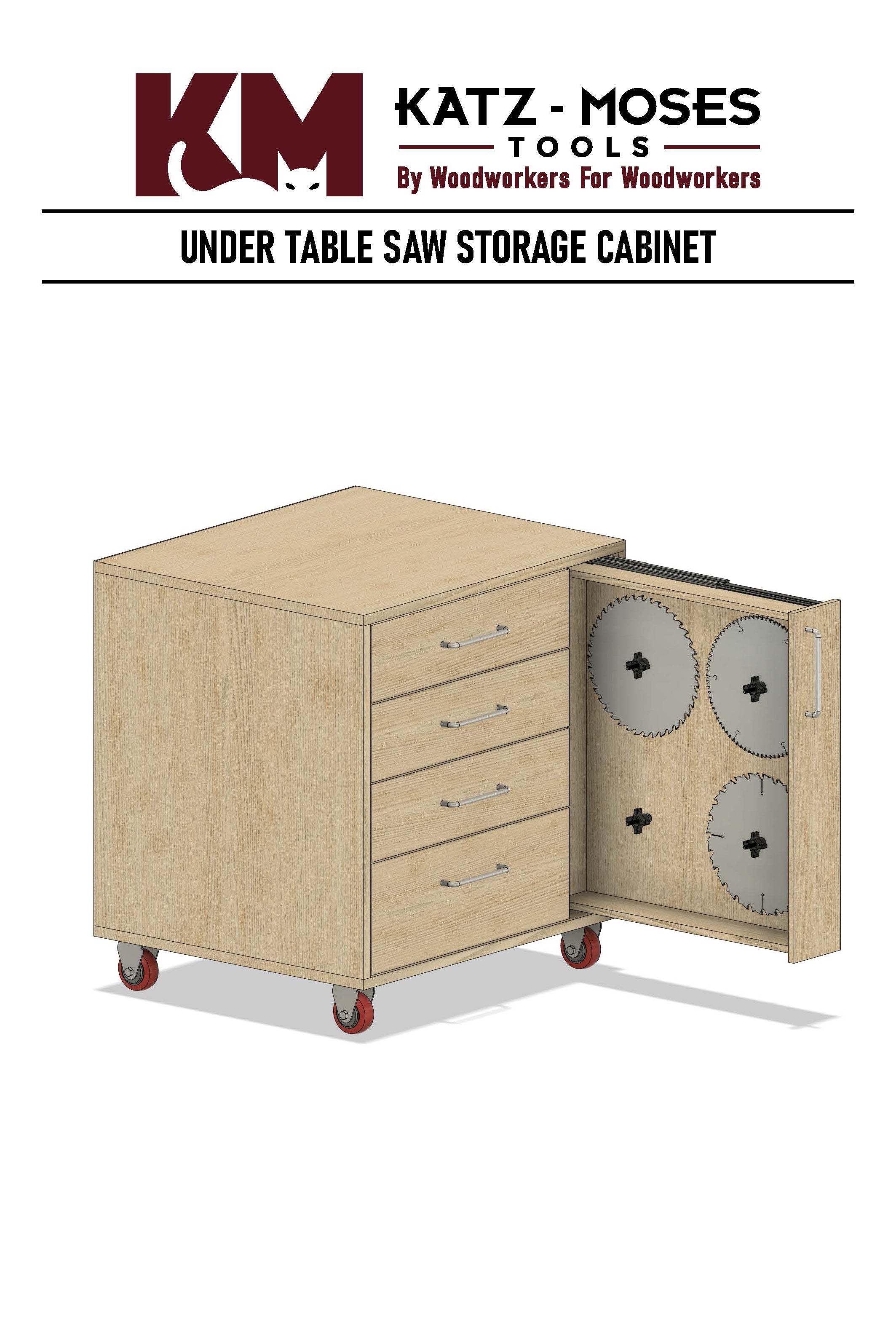 Under Table Saw Storage Cabinet Plans