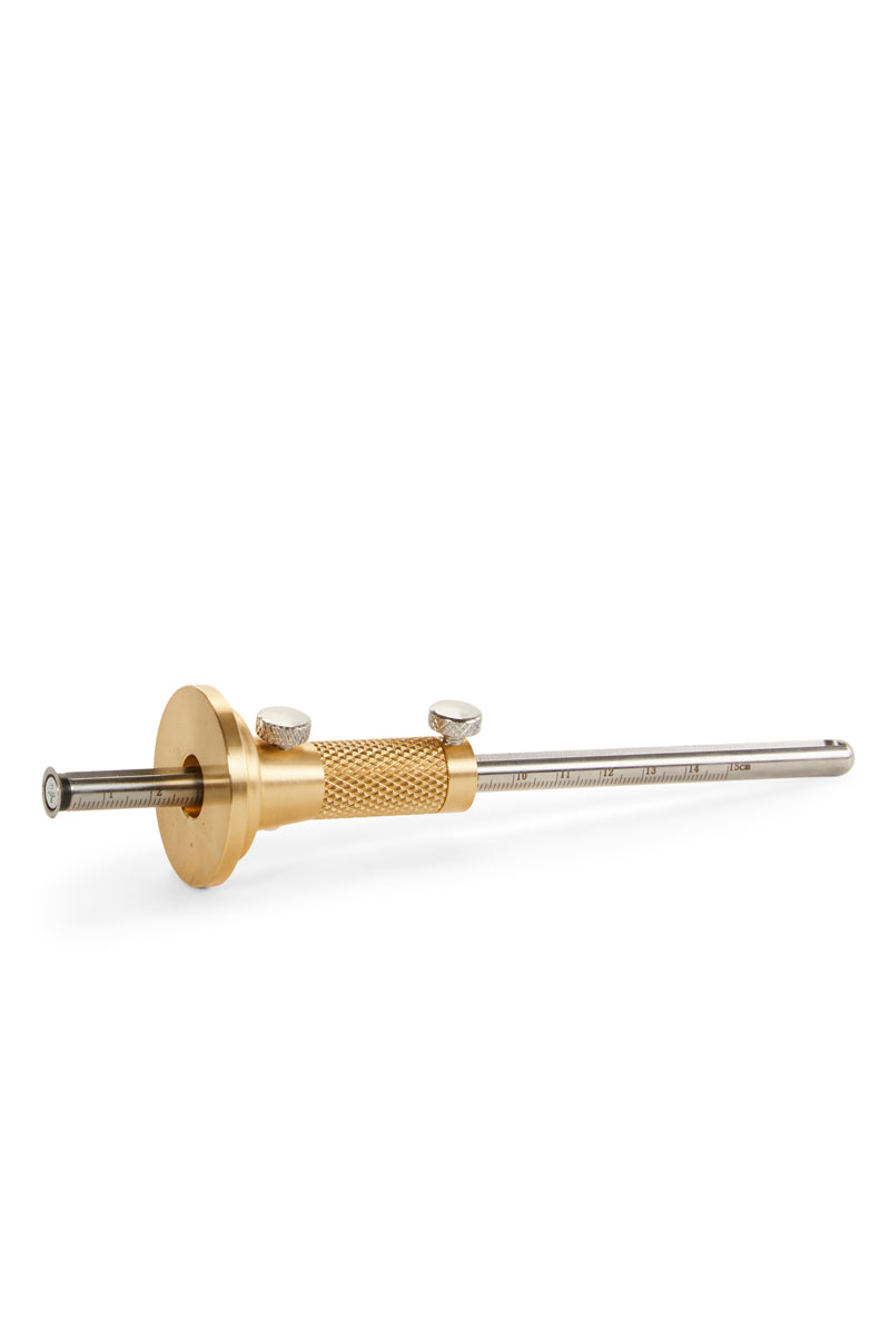 Brass Marking Gauge with Micro-Adjust and Imperial/Metric Markings