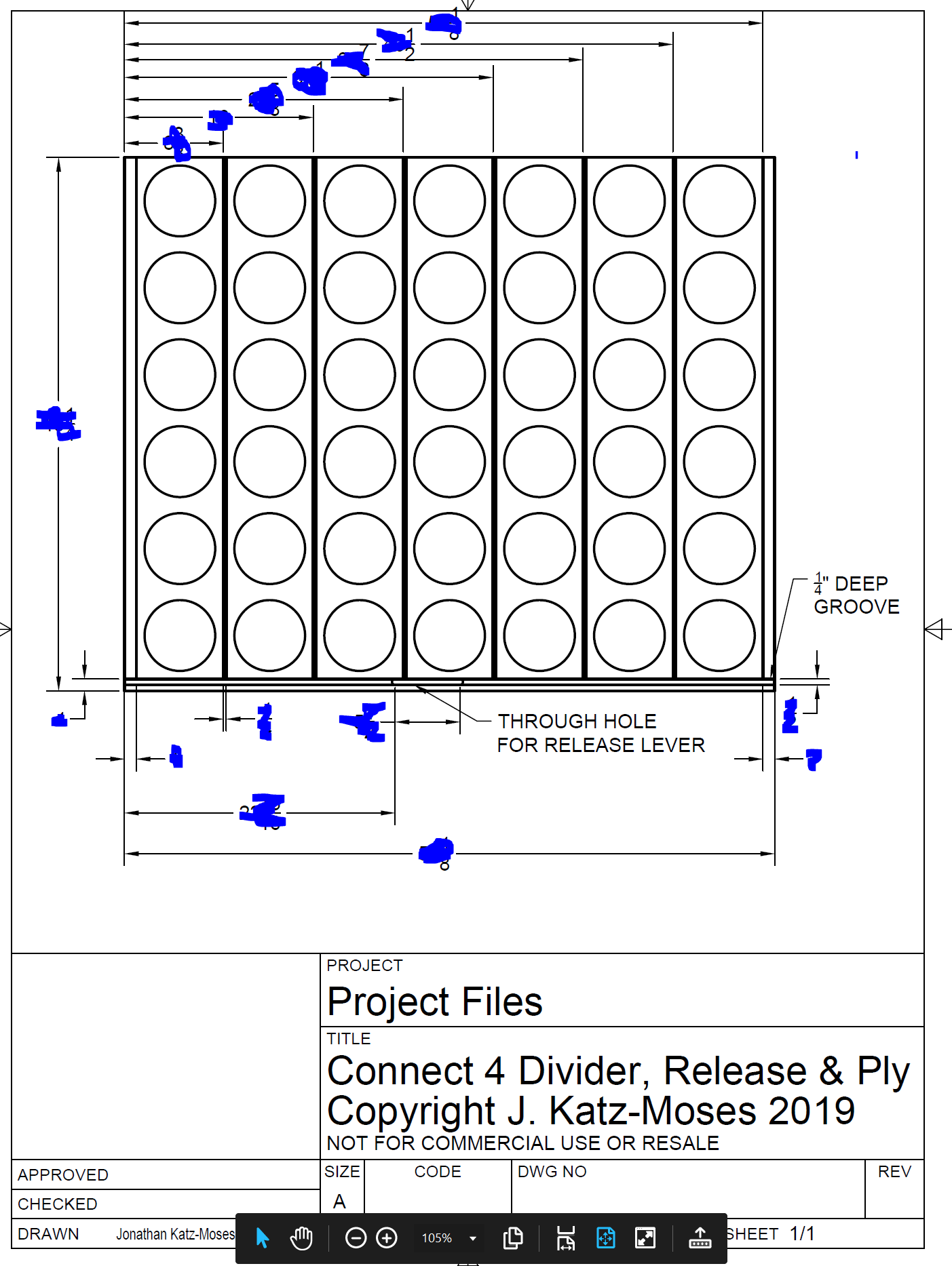 Giant Connect 4 Layout Plans