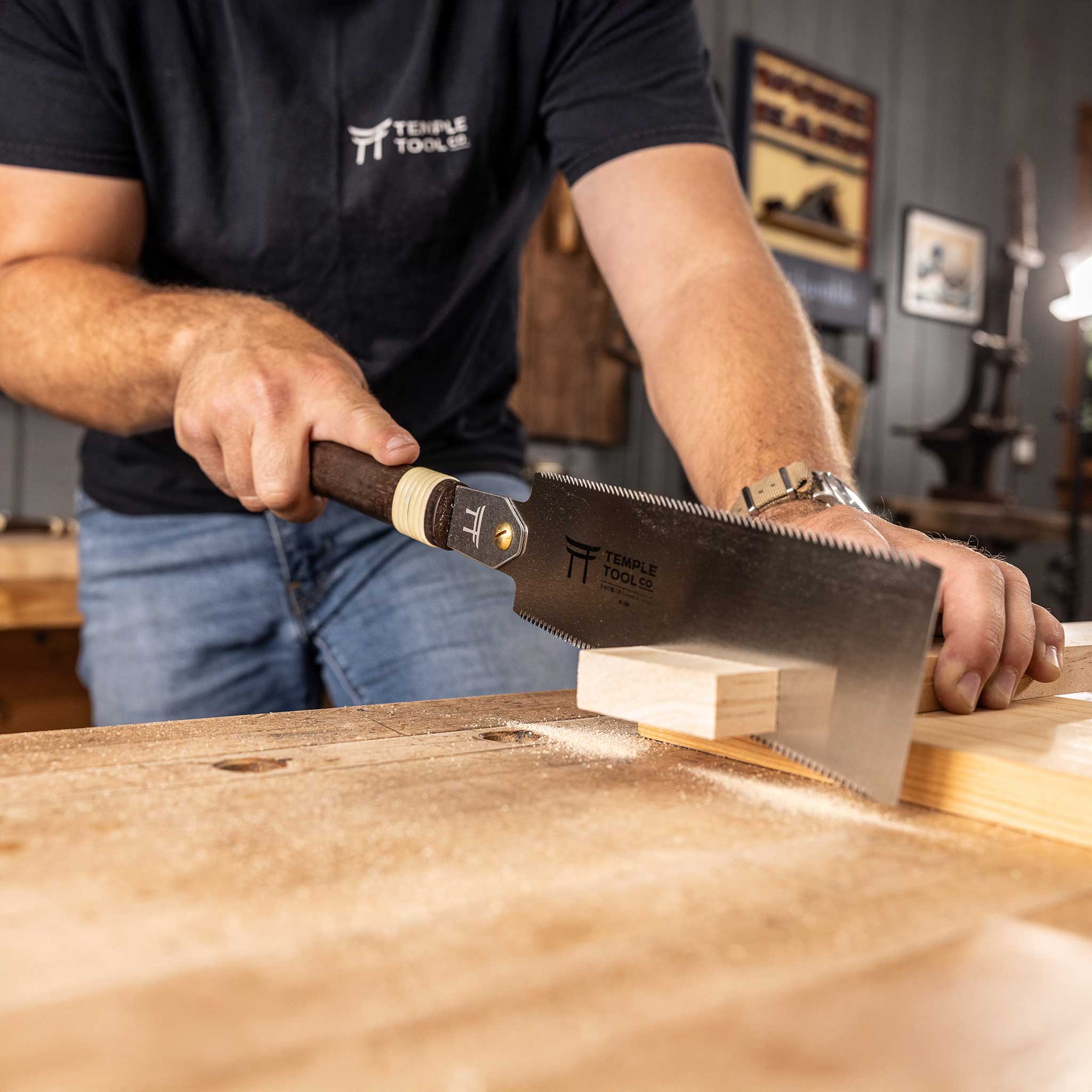 Ryoba Pull Saw 180mm | Small Double Edge Japanese Saw | Temple Tools