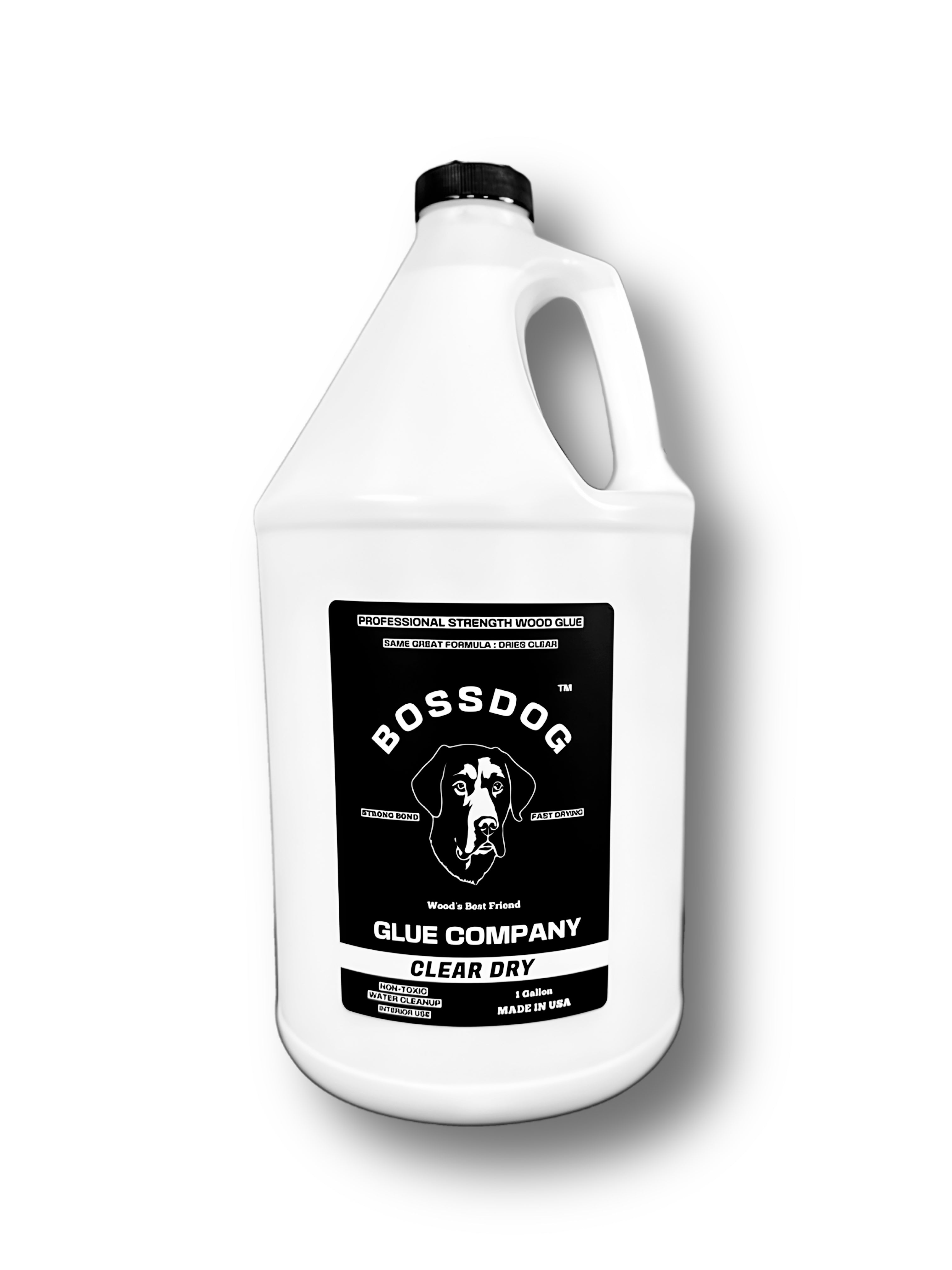 Bossdog Clear Dry Wood Glue (8.5 FL OZ - 1 Gallon)