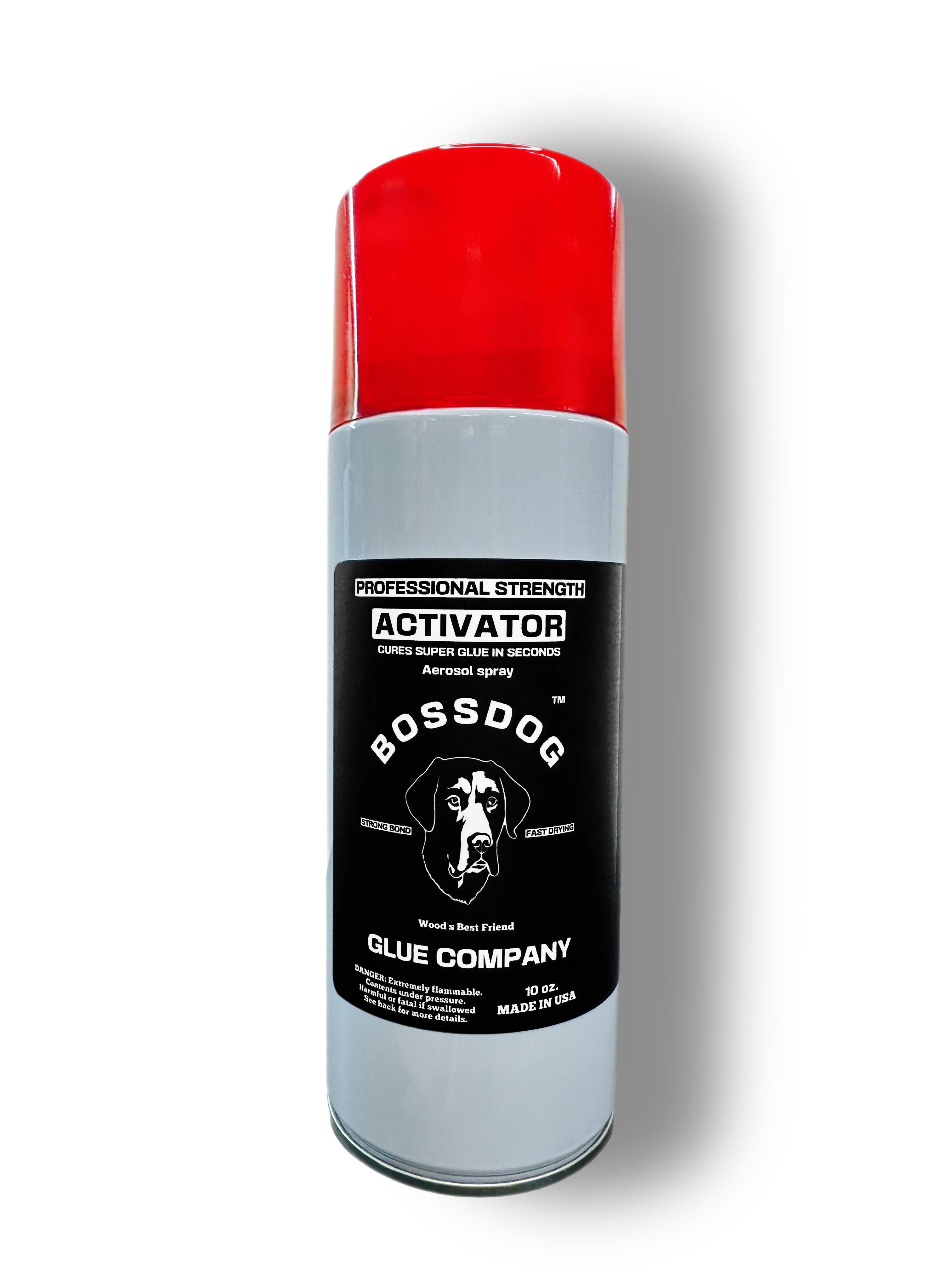 Bossdog Professional Strength Super Glue Activator (10oz Aerosol)