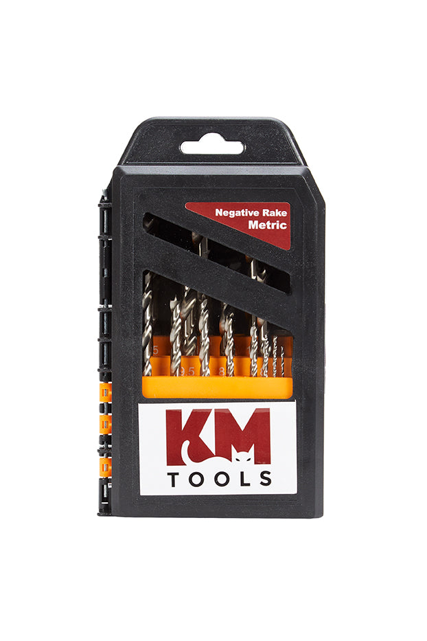 KM Tools Negative Rake Brad Point Drill Bit Set