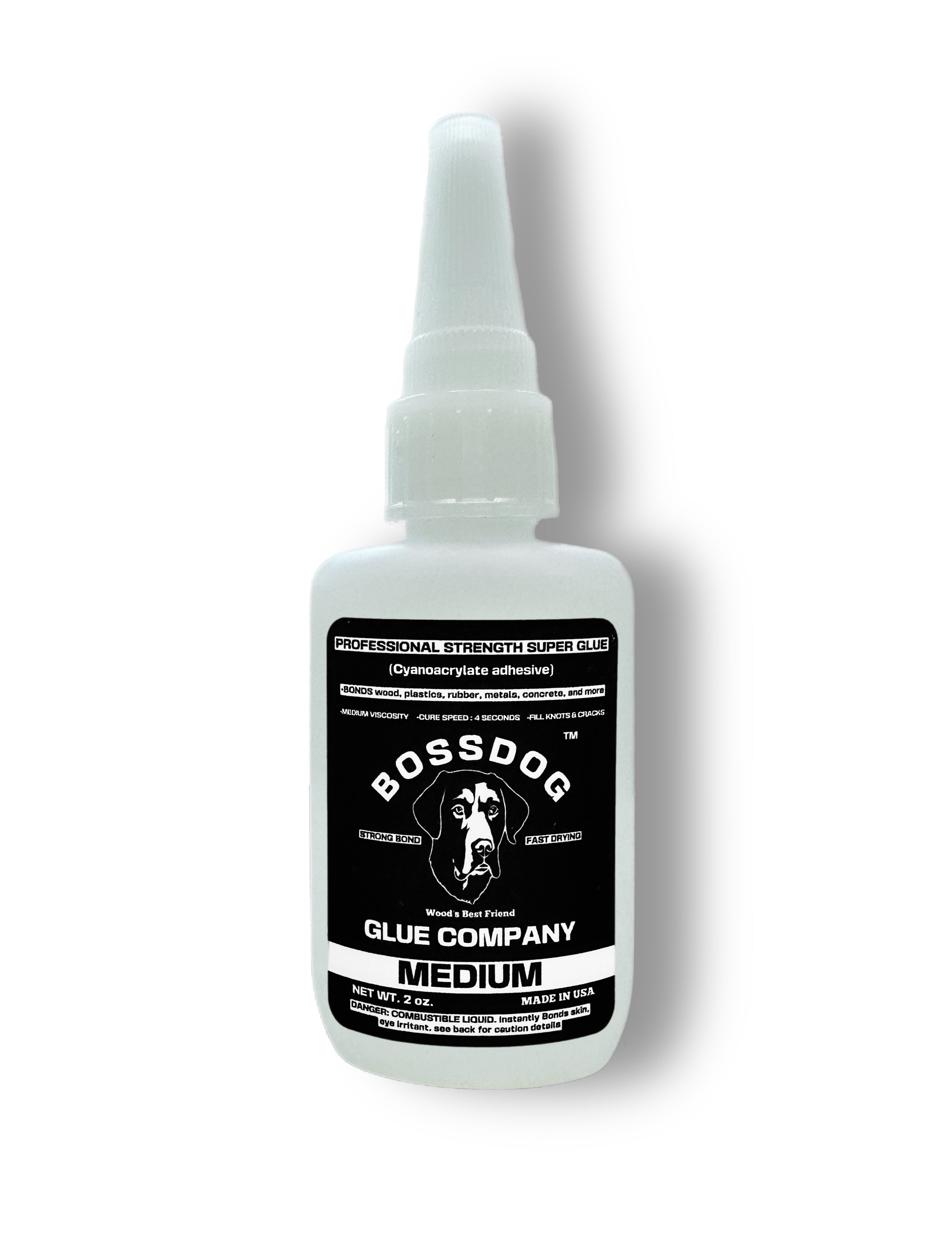 Bossdog Professional Strength Medium Super Glue (2oz)