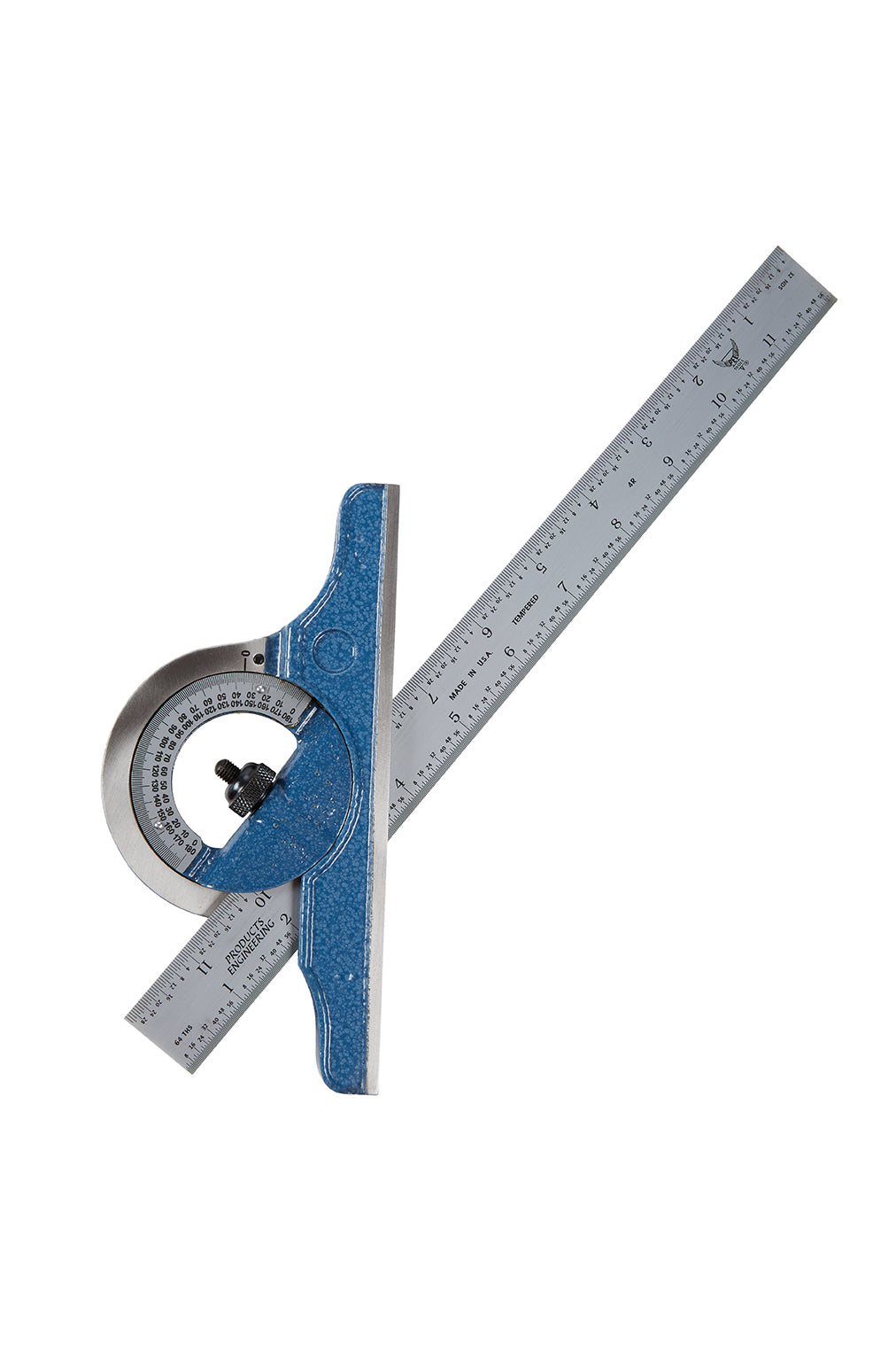 PEC 12" 4R 4-Piece Combination Square w/ Reversible Protractor