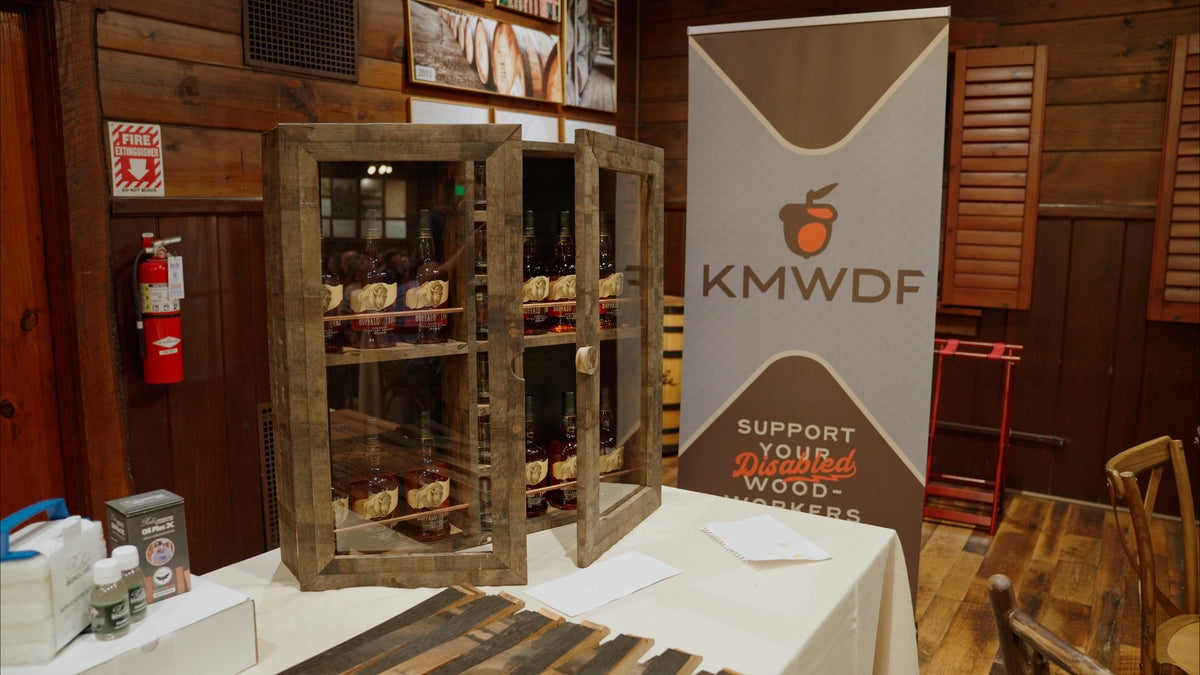 Handcrafted Weller Millennium Whiskey Barrel Cabinet Raffle