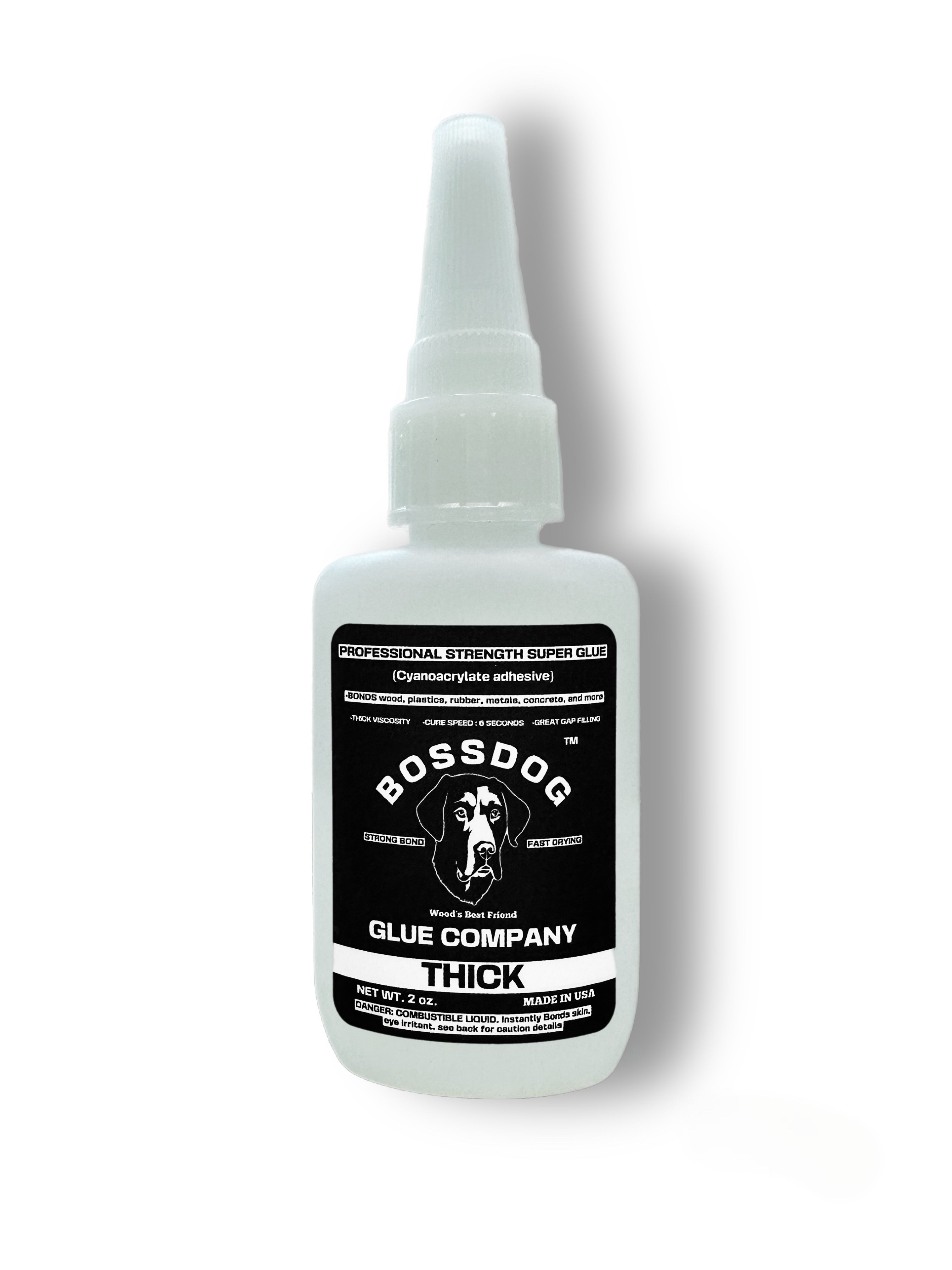 Bossdog Professional Strength Thick Super Glue (2oz)