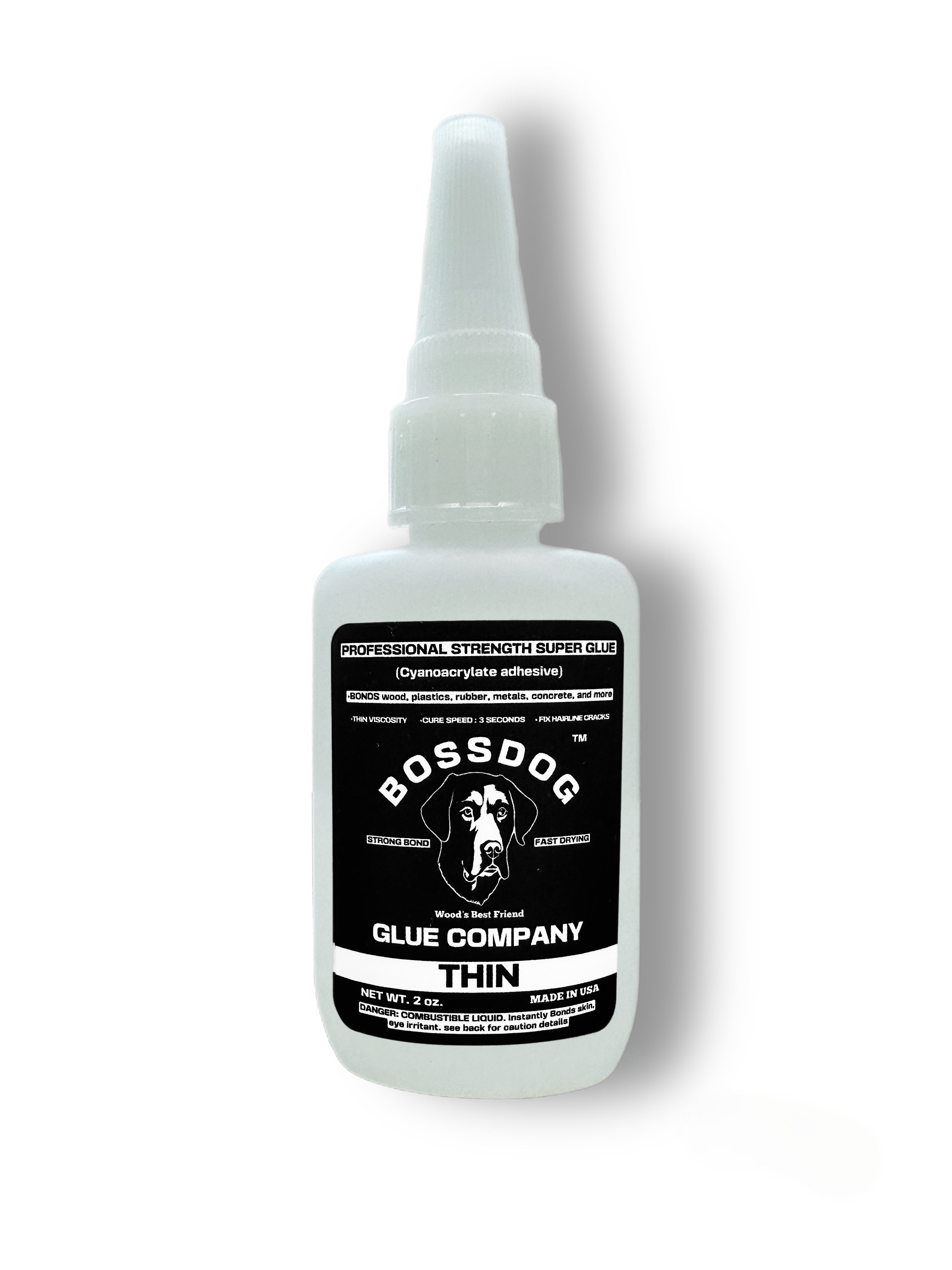 Bossdog Professional Strength Thin Super Glue (2oz)