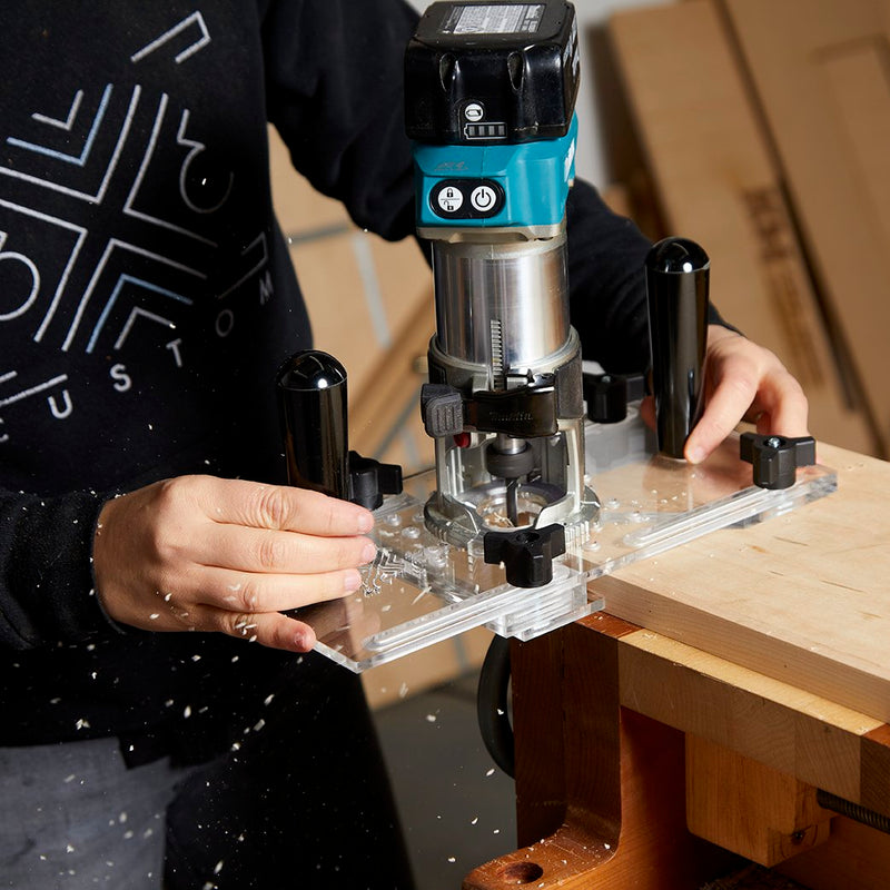 3X3 Custom 6-in-1 Universal Trim Router Jig + KM Tools Benchtop Router