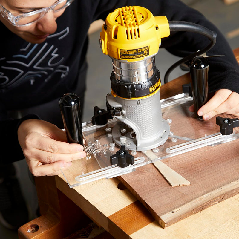 Universal Tools Air Router 3X3 Custom 6-in-1 Universal Trim Router Jig + KM Tools Benchtop Router