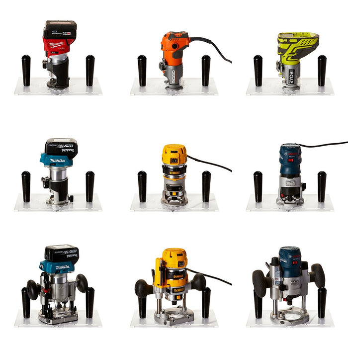 3X3 Custom 6-in-1 Universal Trim Router Jig + KM Tools Benchtop Router