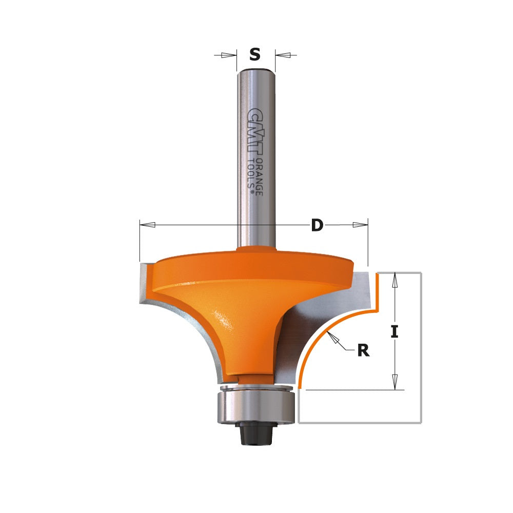 CMT Orange Tools Roundover Bit - Carbide-Tipped