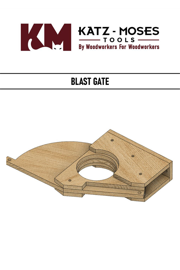 Blast Gate PHYSICAL TEMPLATES (4" or 6") - Includes Full Step by Step Build Plans and DXF Files