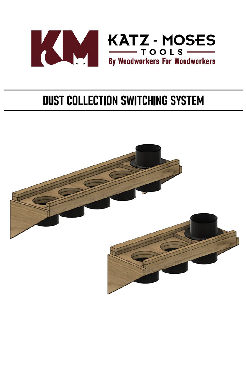 French Cleat Dust Collection Switching System Template with Full Build Plans and DXF Files