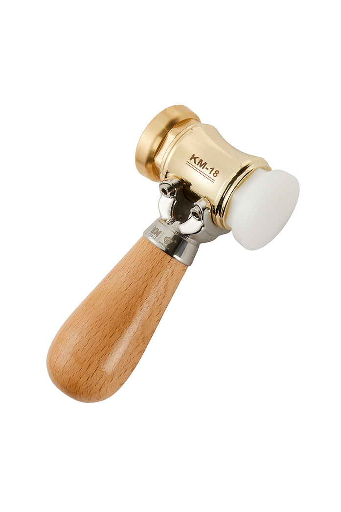 KM-18 Woodworking Brass Chisel Mallet With Interchangeable Heads