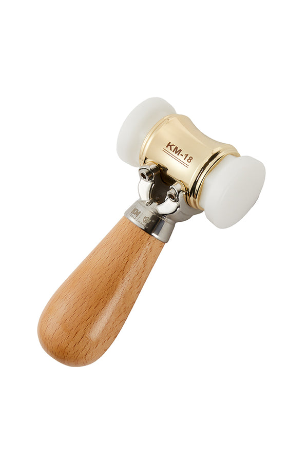 Mallets Changeable KM-18 Woodworking Brass Chisel Mallet With Interchangeable Heads