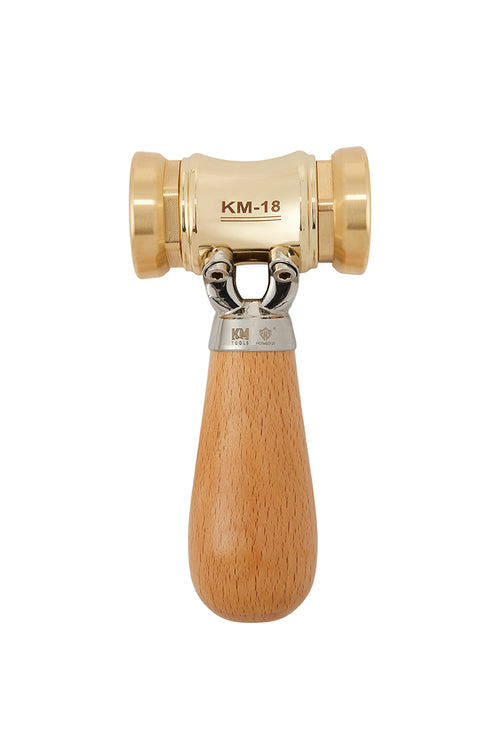 KM18 Woodworking Brass Chisel Mallet With Interchangeable Heads