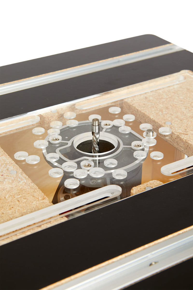 3X3 Custom 6-in-1 Universal Trim Router Jig + KM Tools Benchtop Router