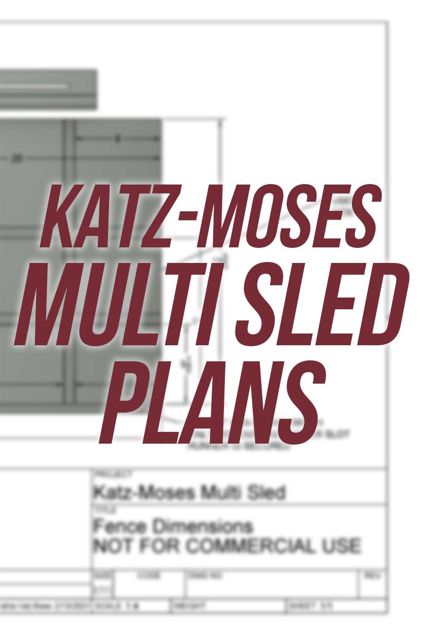 Katz-Moses Multi Table Saw Sled FREE PLANS