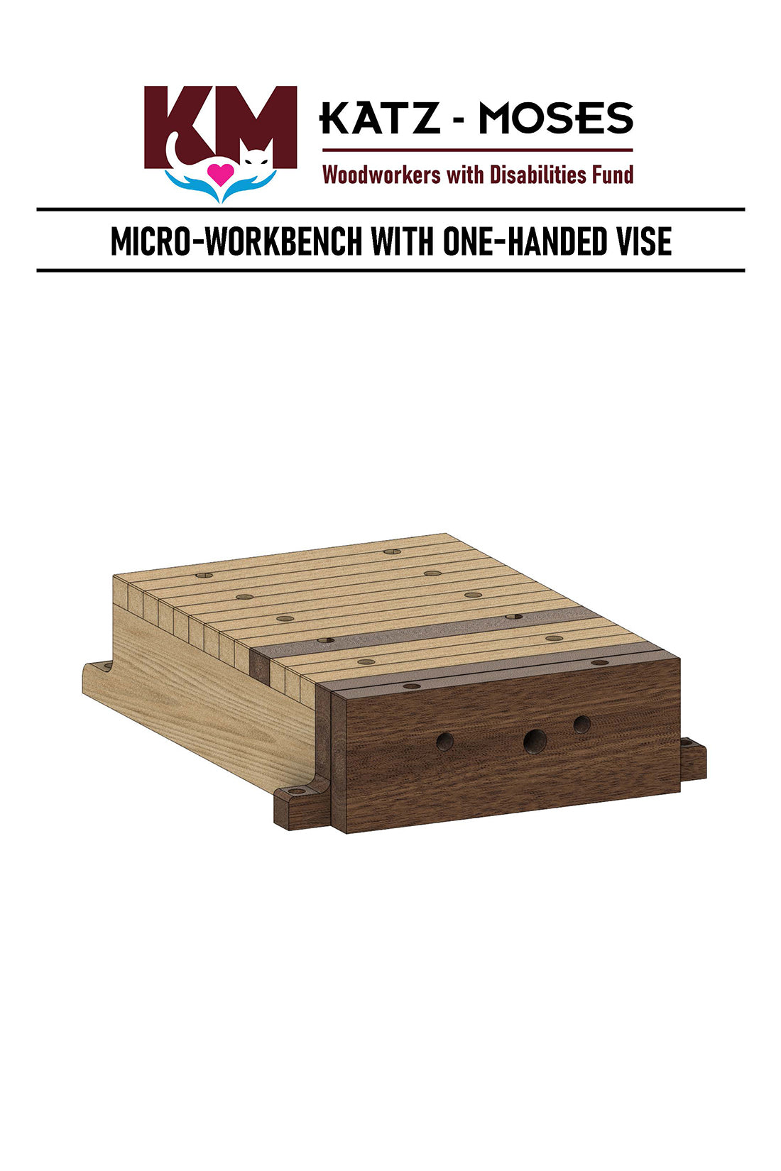 Micro-Workbench With One-Handed Vise Build Plans