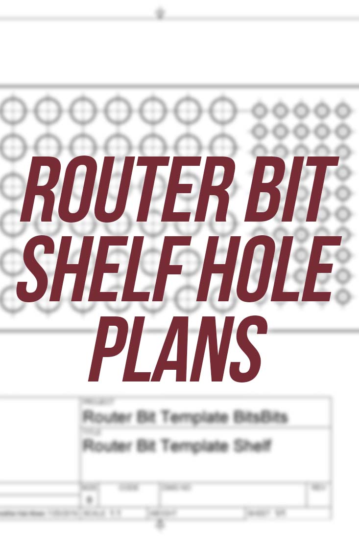 FREE Shelf Hole Template from the Router Bit Storage Cabinet Video