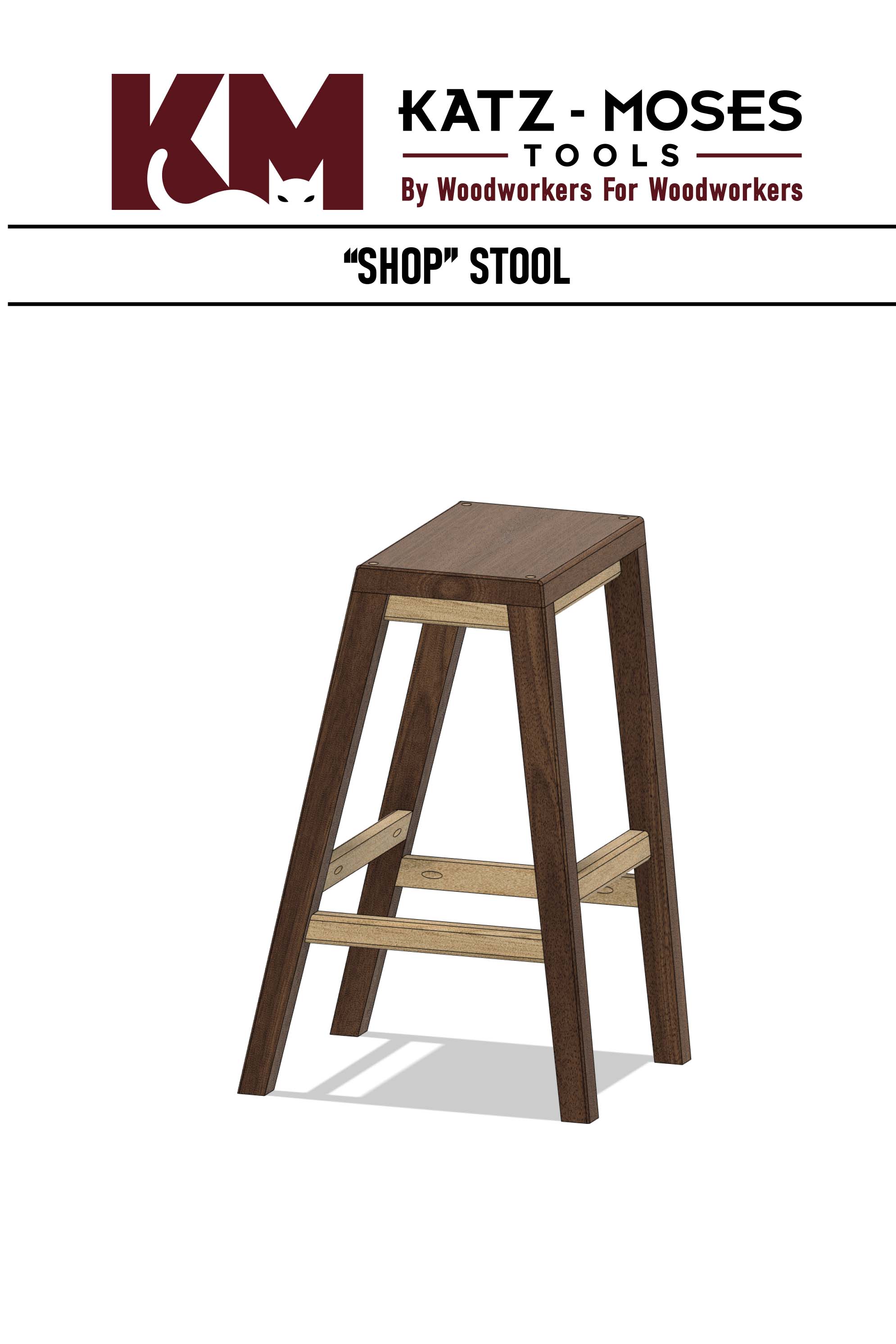 Woodworking Stool Plans How To Build A Simple Shop Stool Using 3 2x4's