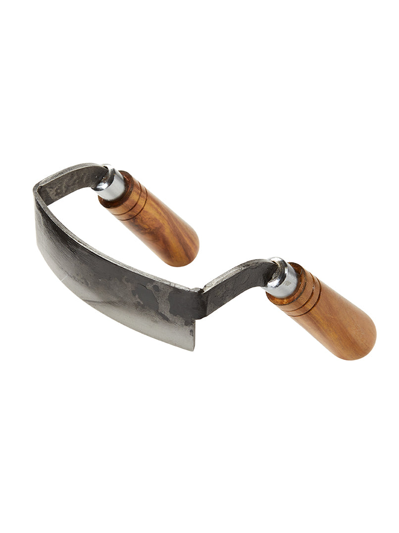 Inshave Curved Draw Knife with Leather Cover